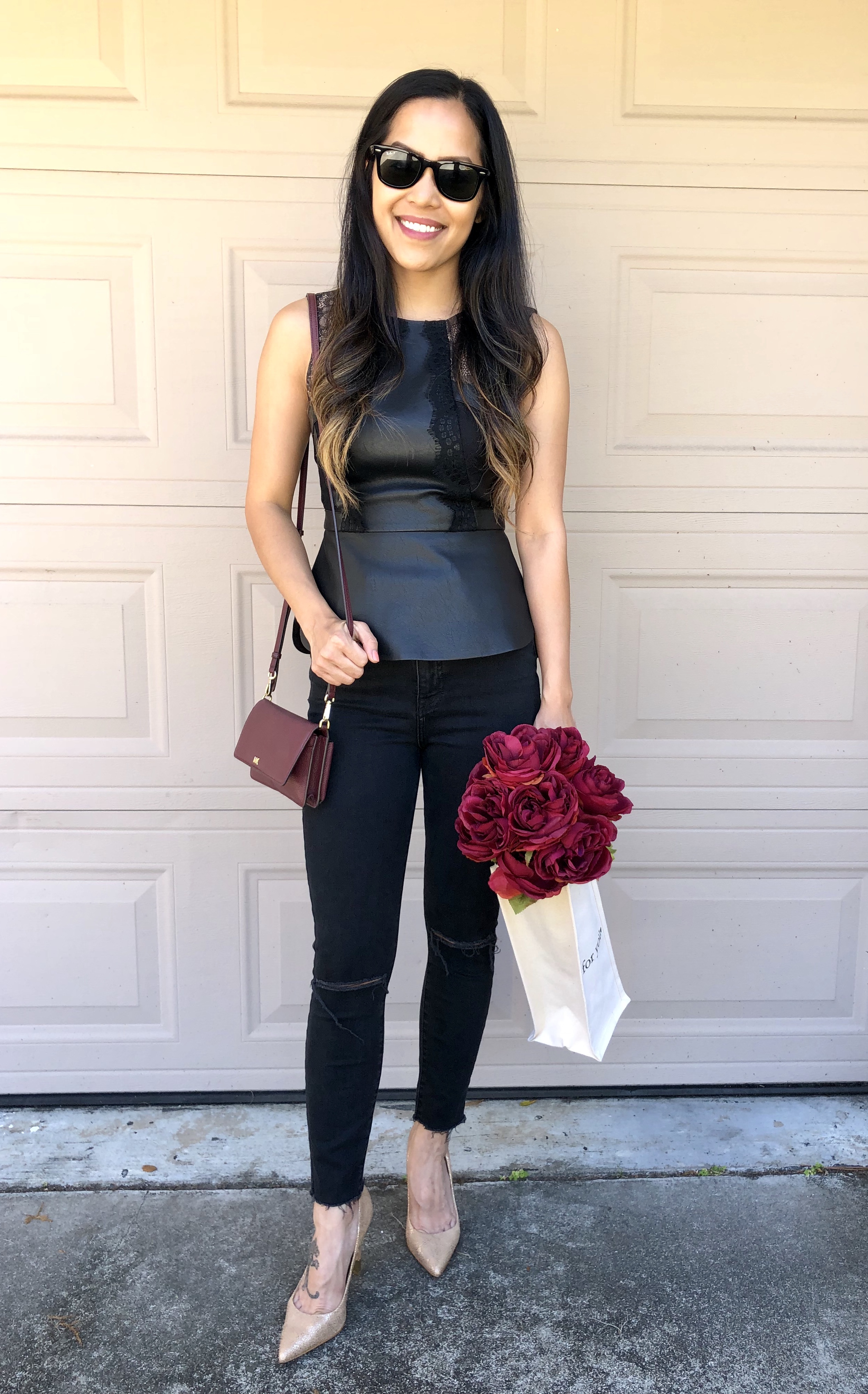 OOTD: date night and leather pants